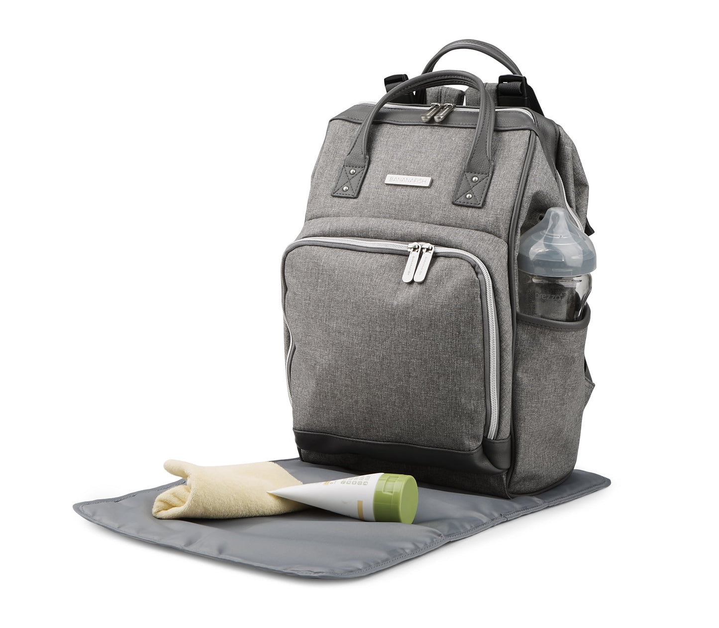 Bananafish Midi Back Pack-Light Gray