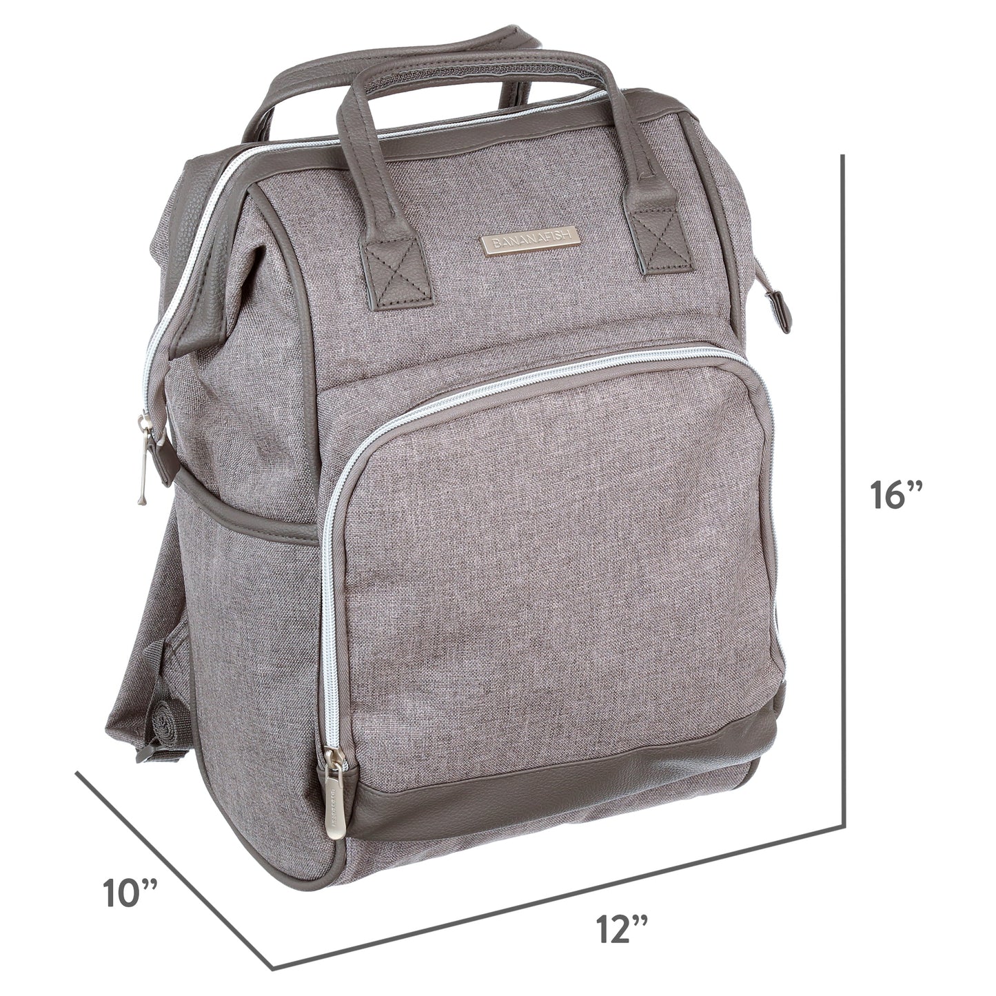 Bananafish Midi Back Pack-Light Gray